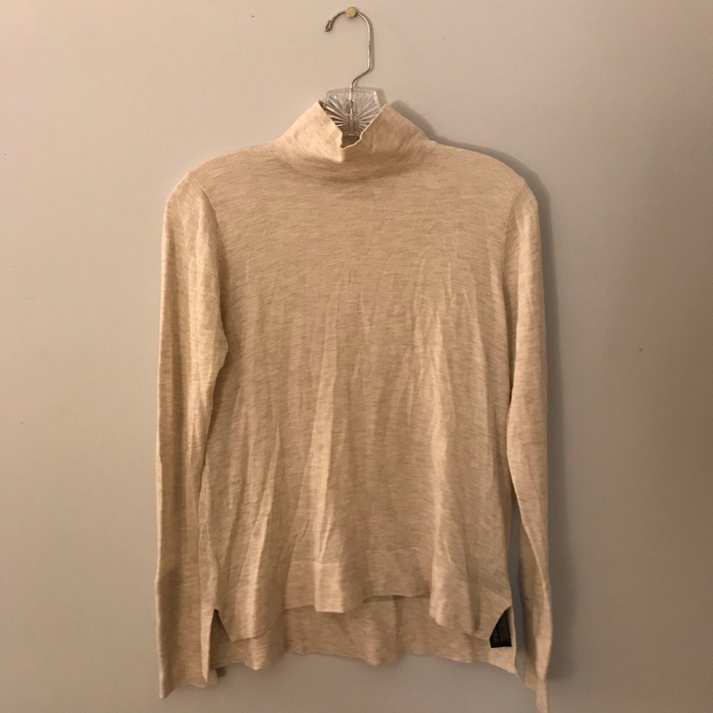 Zara cream turtleneck jumper